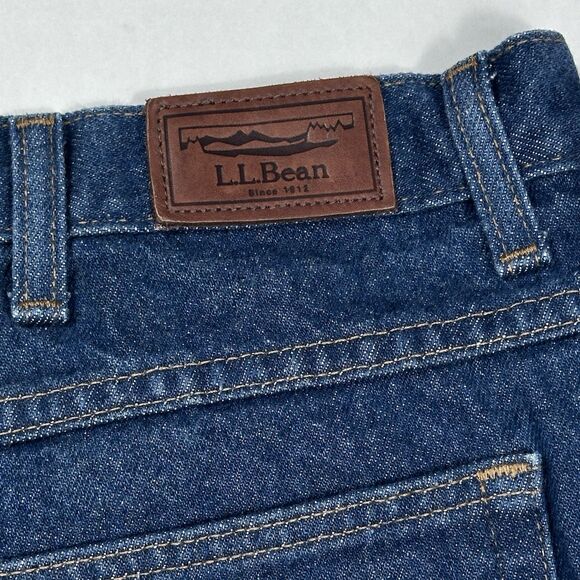 LL Bean Men’s Relaxed Fit Jeans Medium Wash 100% Cotton Classic Straight 40X32 - Picture 11 of 16